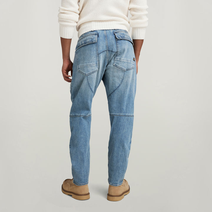 3D Straight Tapered Denim Cargo Pants Medium blue G STAR ZA