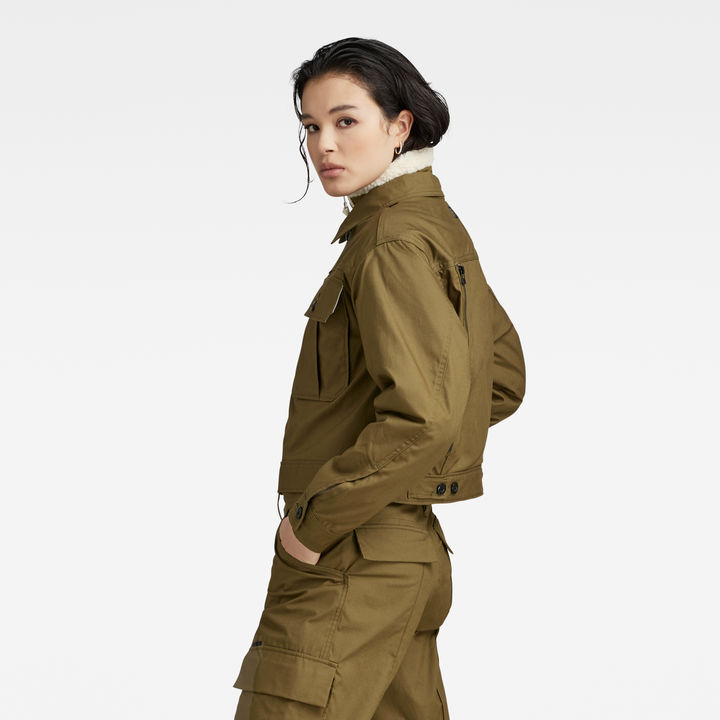 大人女性の Cropped Hunter Jacke | Grün | G-STAR® DE ジャケット・アウター