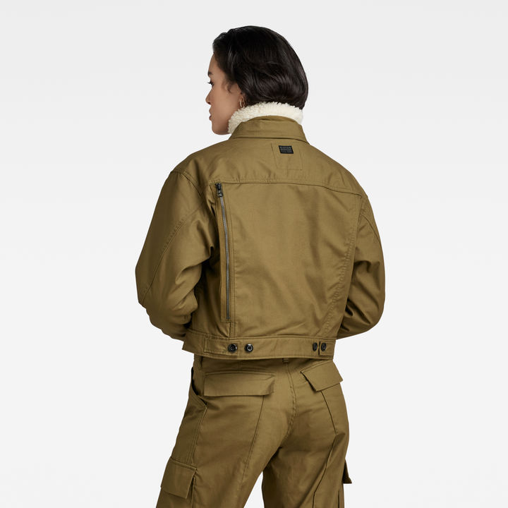 Cropped Hunter Jacket | Green | G-STAR® US