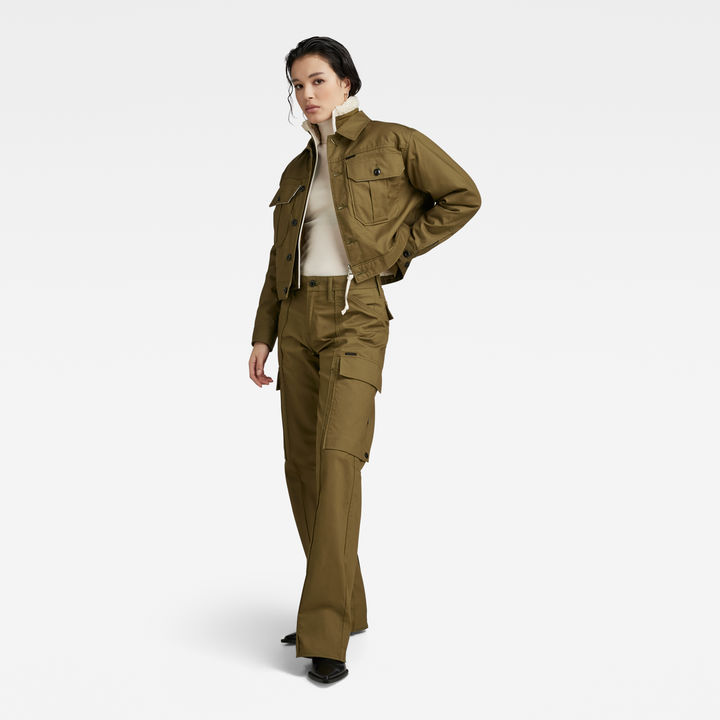 Cropped Hunter Jacket | Green | G-STAR® US