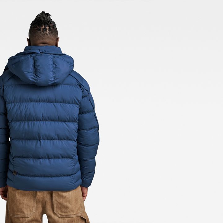G Whistler Padded Hooded Jacket Medium blue G STAR IT