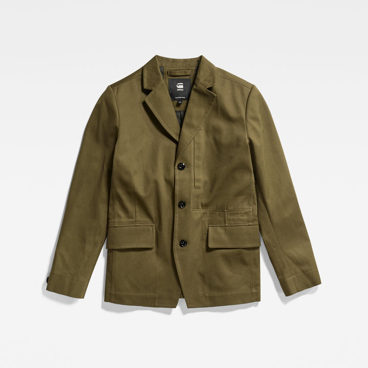 Chore 3 Button Casual Blazer | Green | G-STAR® NL