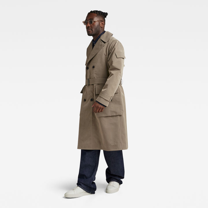 Cargo trench coat sales