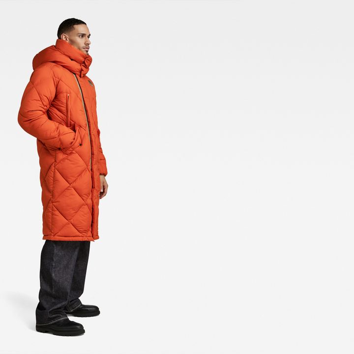 G Whistler XL Long Blanket Puffer Coat Orange G STAR CA