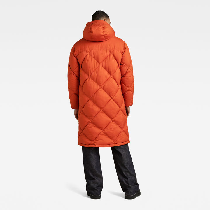 G Whistler XL Long Blanket Puffer Coat Orange G STAR JP