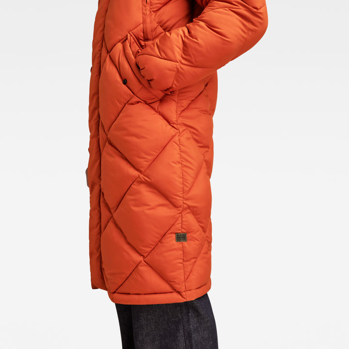G- Whistler XL Long Blanket Puffer Coat | Orange | G-STAR® US G- Whistler XL Long Blanket Puffer Coat | Orange | G-STAR® US