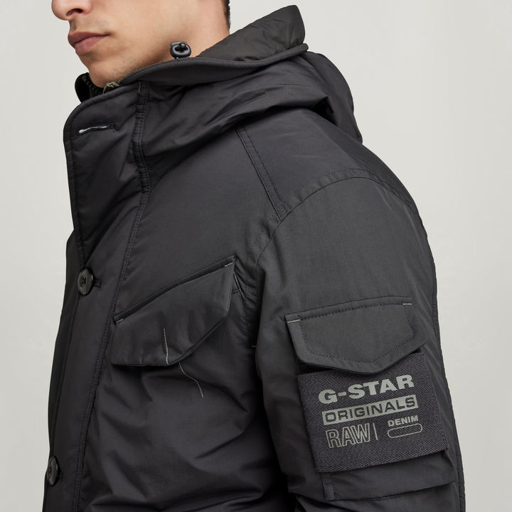Vodan Padded Hooded Parka Black G STAR GB