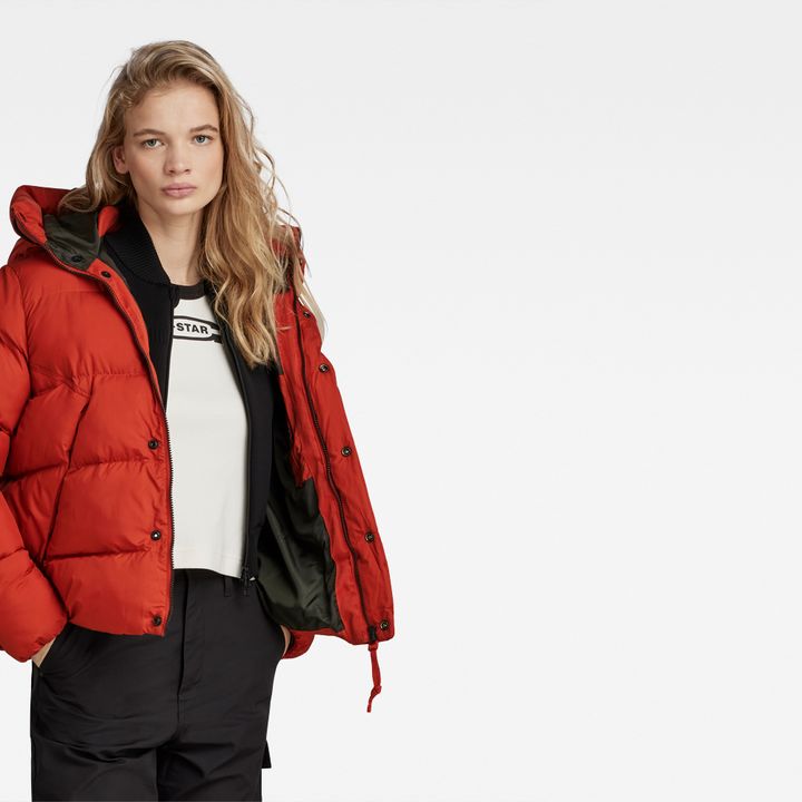 Whistler Short Puffer Jacket Orange G STAR AU