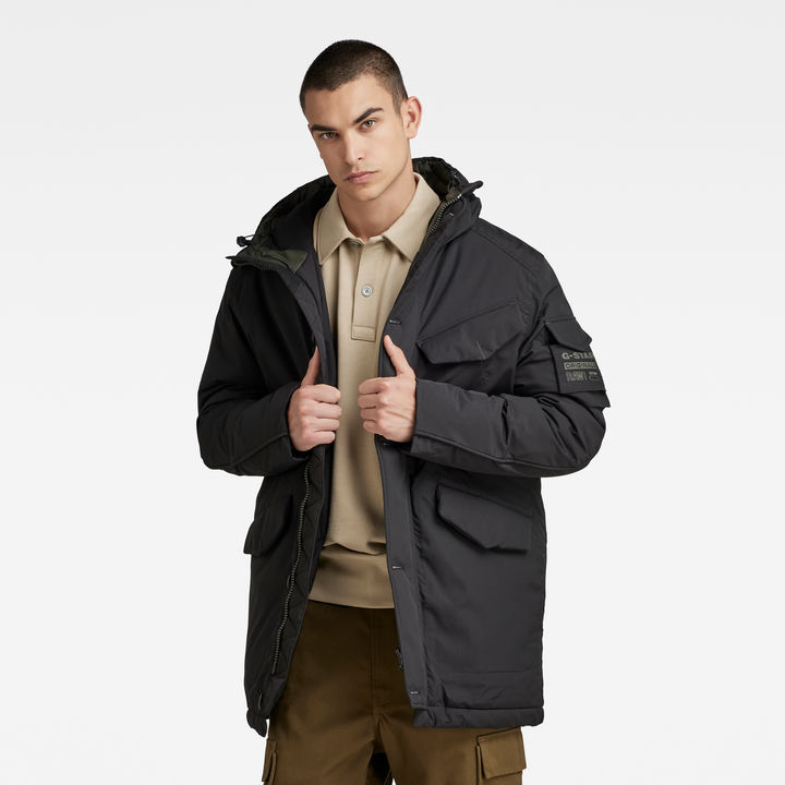Vodan Padded Hooded Parka Black G STAR AU