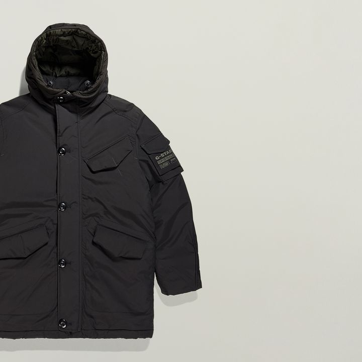 Vodan Padded Hooded Parka | Black | G-STAR® SE