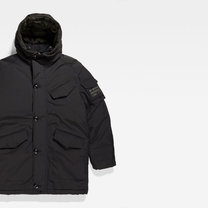 Vodan Padded Hooded Parka Black G STAR PT