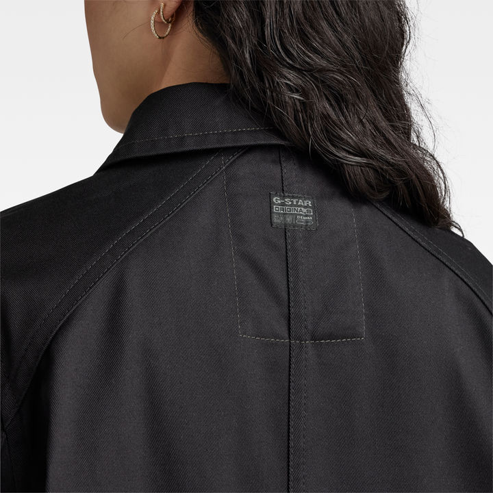 G star garber trench black new arrivals