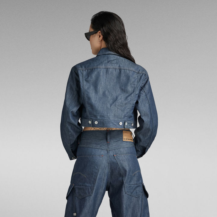 Premium Cropped Denim Jacket