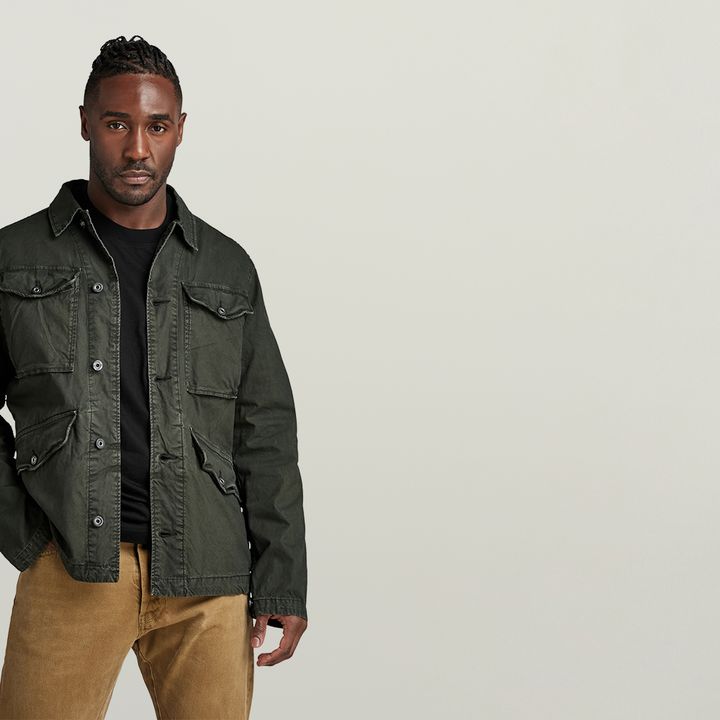 Gray field jacket sale