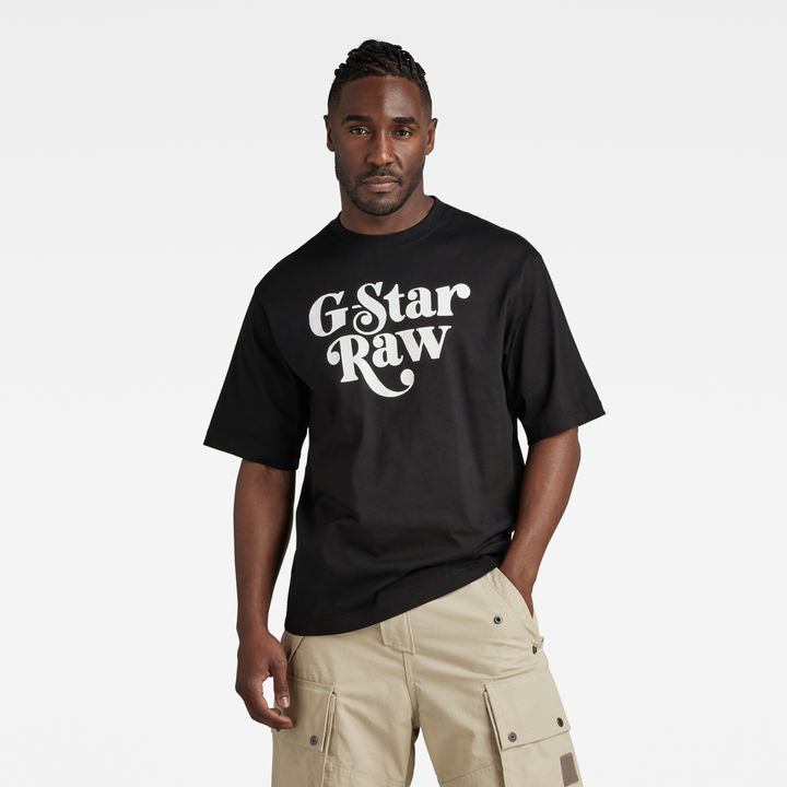 Unisex Foxy Boxy T-Shirt | ブラック | G-STAR® JP