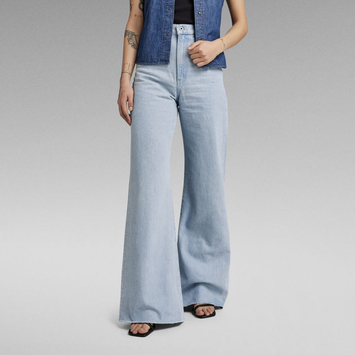 福袋 大丸 Deck Ultra High Wide Leg Jeans パンツ