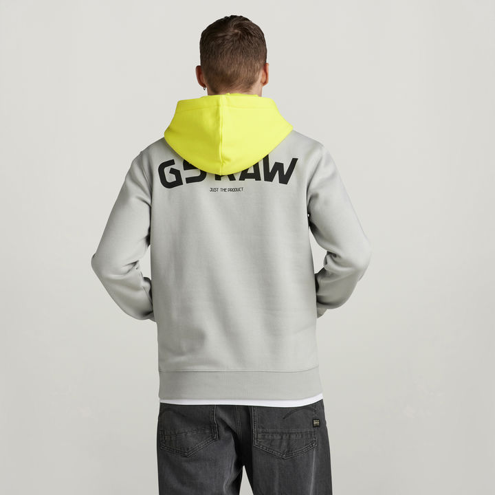 Color Blocking Hooded Sweater