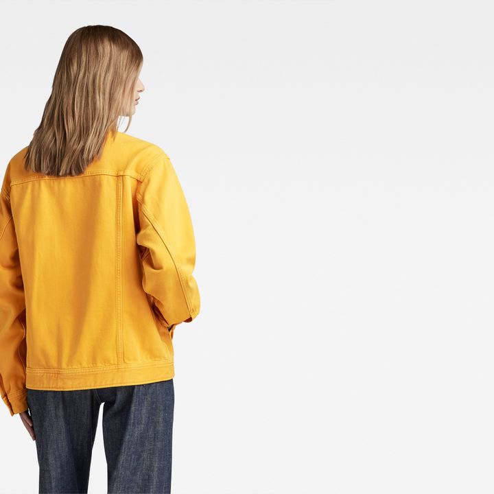 Unisex Oversized Western Jacket Evergreen Yellow G STAR TW