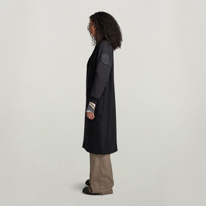 Wool Long Coat Black G STAR CA