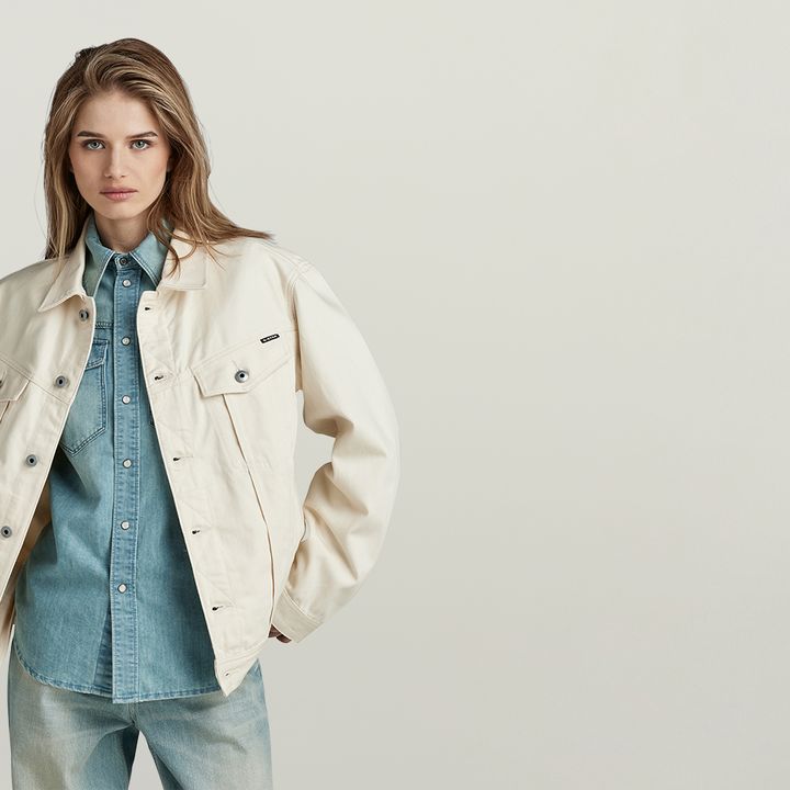 G star white jacket clearance
