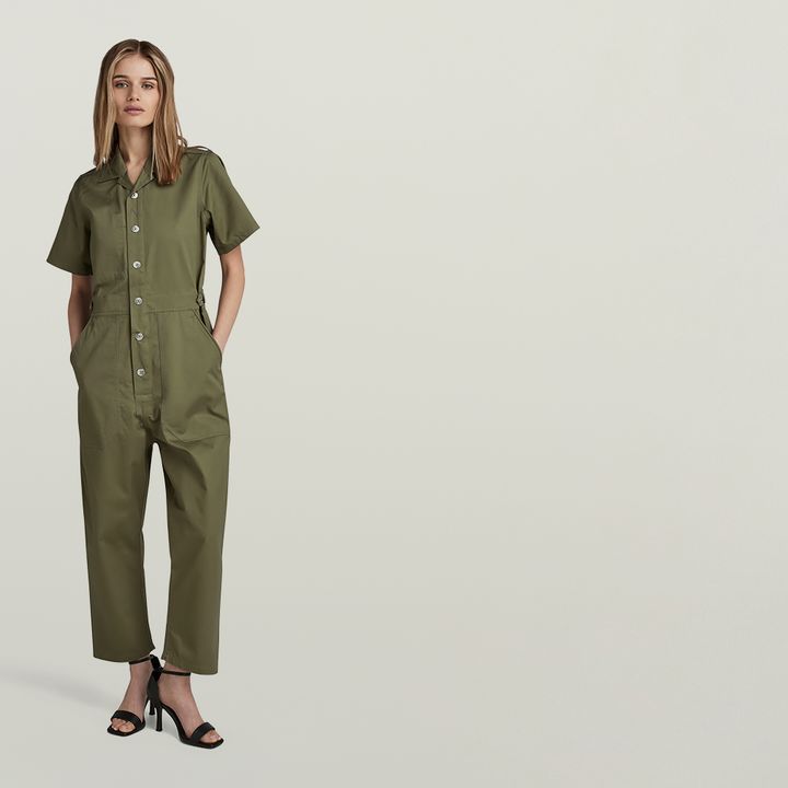 Relaxed Short Sleeve Jumpsuit