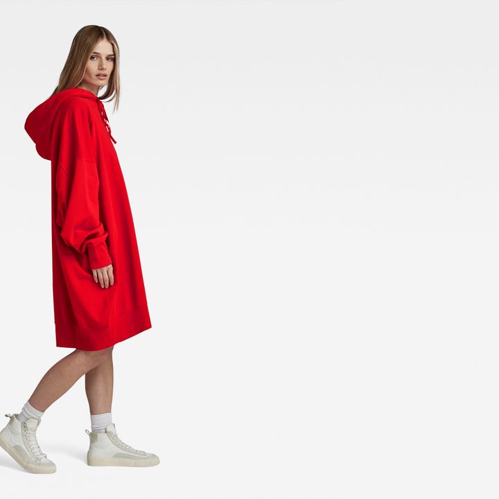 XXL Hoodie Dress Red G STAR ZA