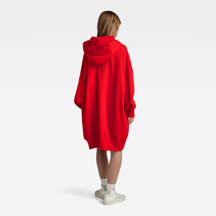 Red dress hoodie best sale