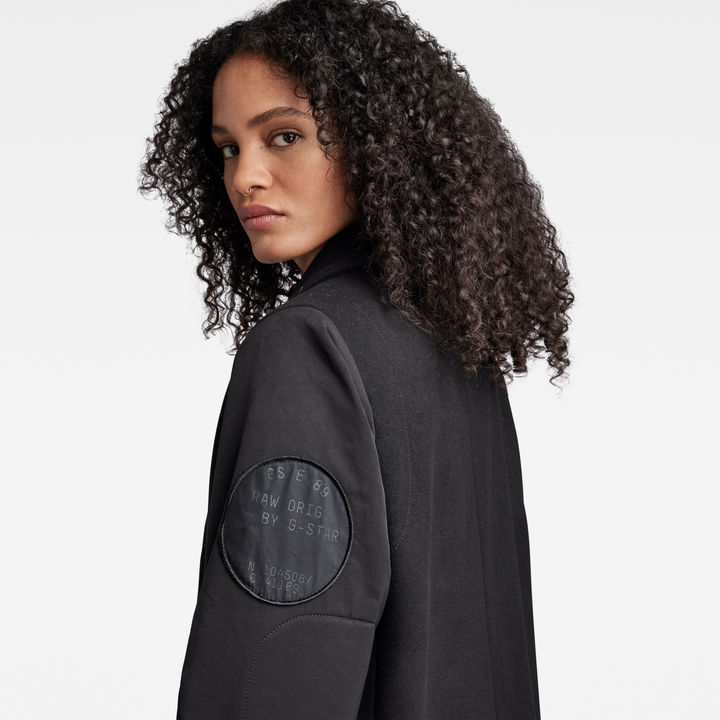 Wool Long Coat Black G STAR CA