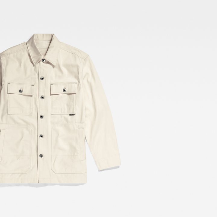 Unisex Chore Evergreen Jacket White G STAR ZA