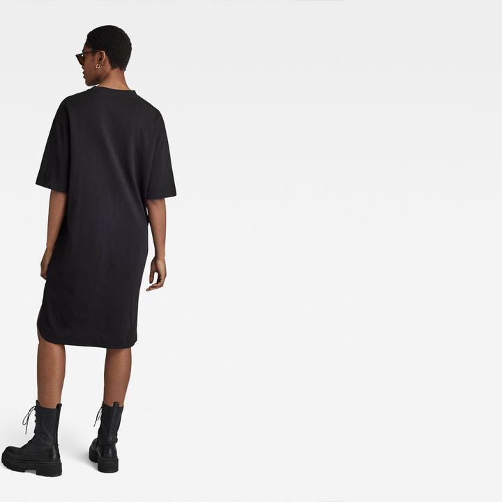 Boxy U Tee Dress | Black | G-STAR® US
