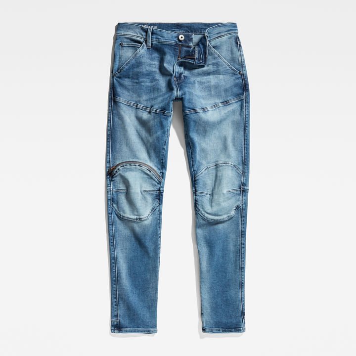 5620 3D Zip Knee Skinny Jeans