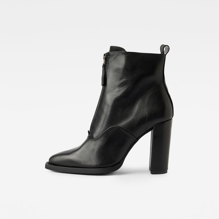 Mysid Mid Leather Zip Stiefel | Schwarz | G-STAR® DE