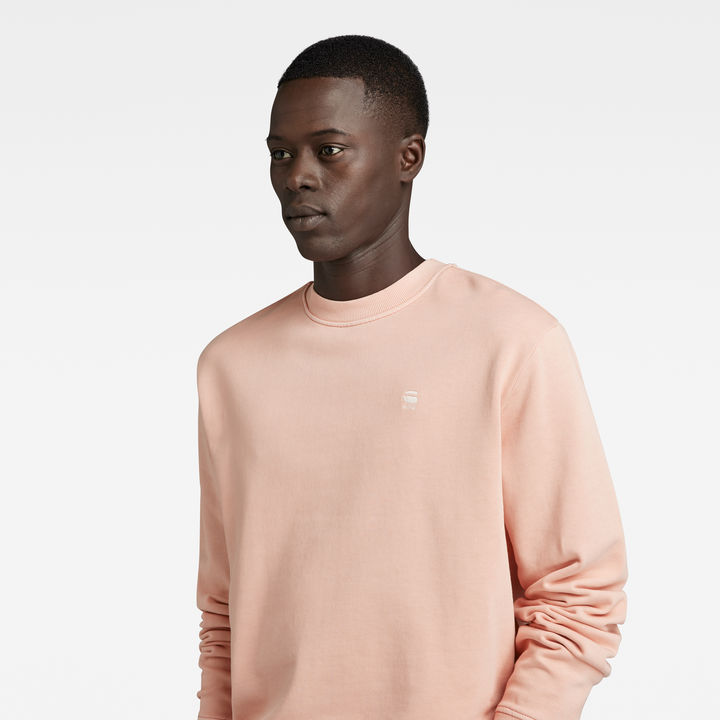 Overdyed Regular Sweatshirt Pink G STAR DE