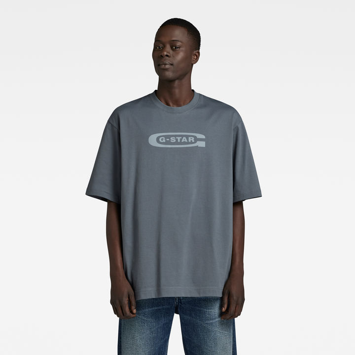 charbon DRY LOGO BIG T-SHIRT グレー
