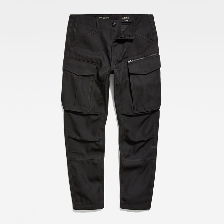 Rovic Zip 3D Regular Tapered Hose | Schwarz | G-STAR® DE