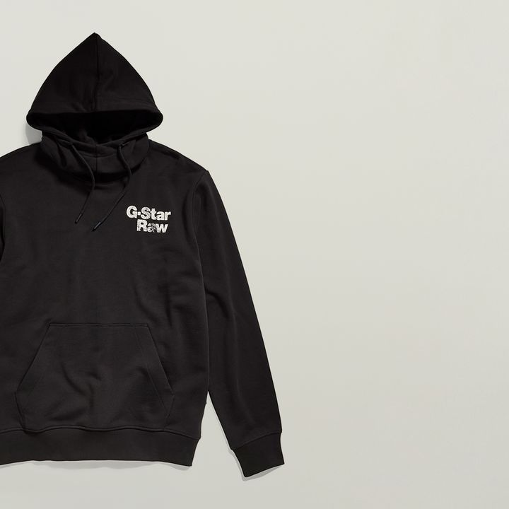 G star raw black hoodie store