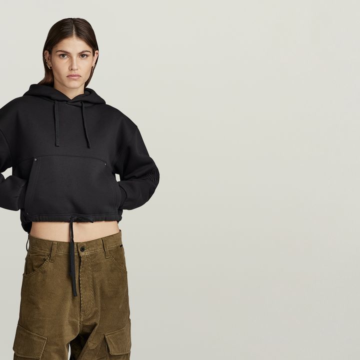 Grey hoodie black sleeves deals