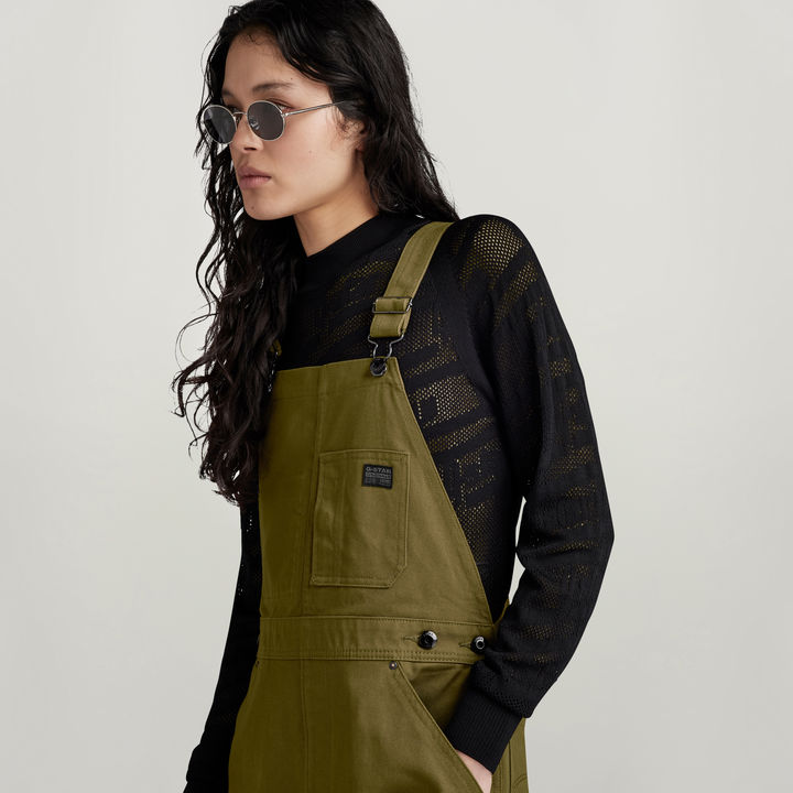 Dungaree Dress Sleeveless Green G STAR PH