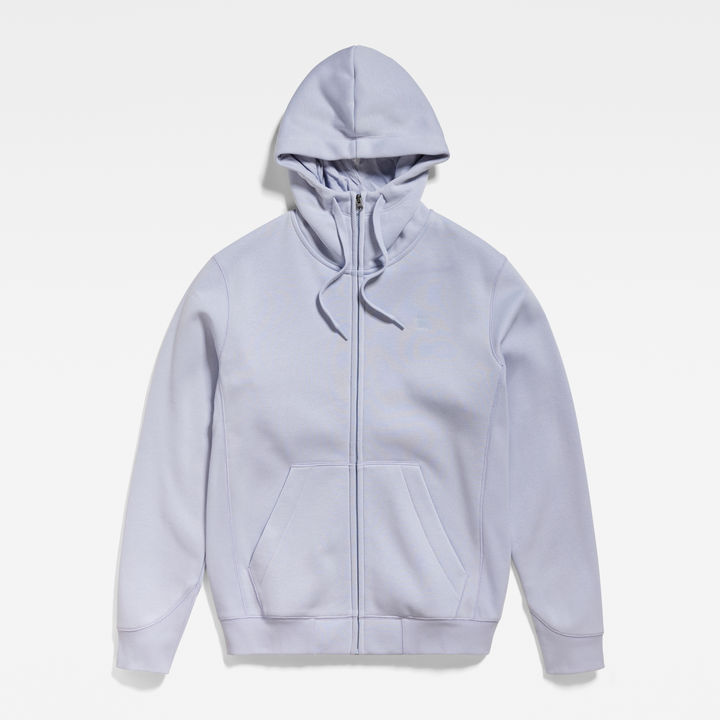 Premium Core Hooded Zip Thru Sweater Grey G STAR US