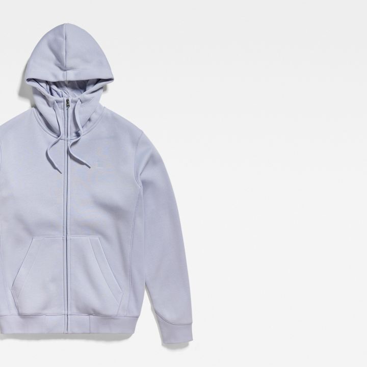 Premium Core Hooded Zip Thru Sweater | Grey | G-STAR® US