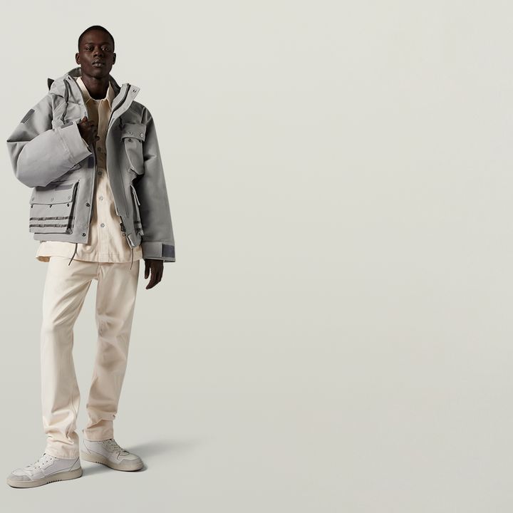 Gray field jacket sale