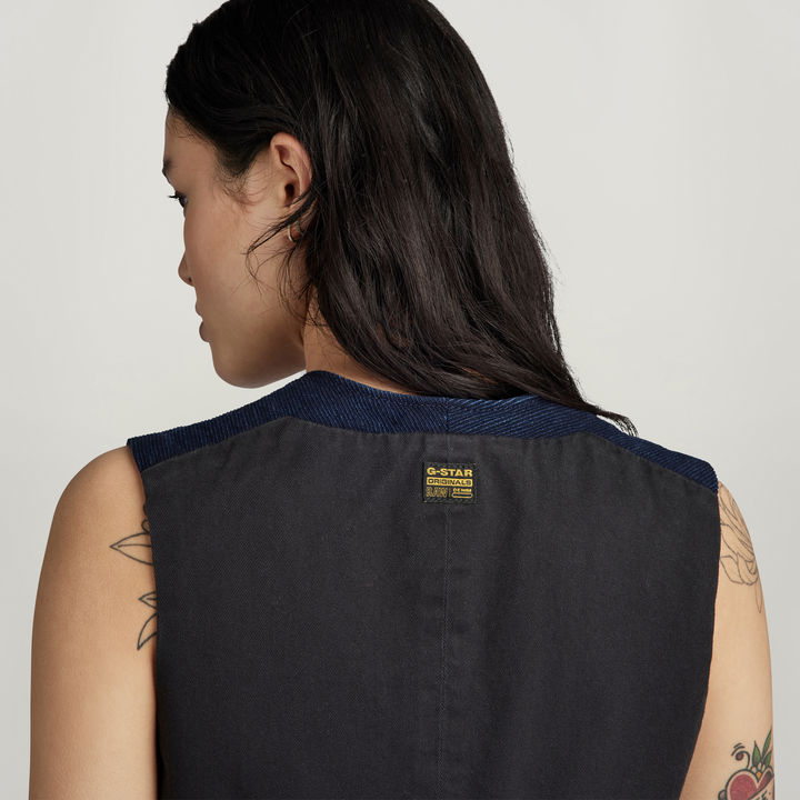 Denim Gilet Donkerblauw G STAR NL