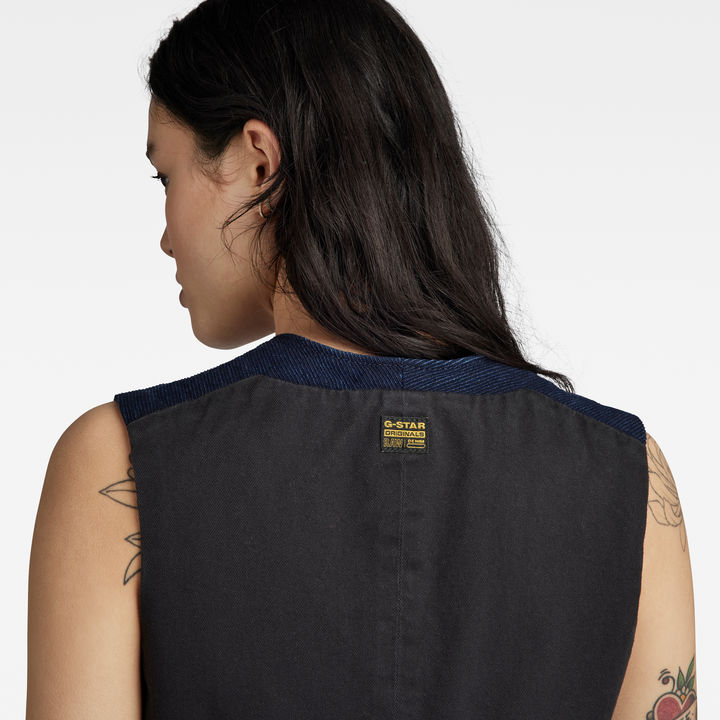 Denim Waistcoat Dark blue G STAR AU