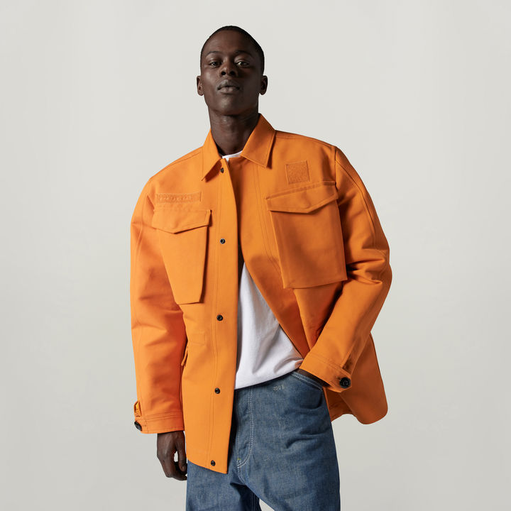 Orange field jacket store