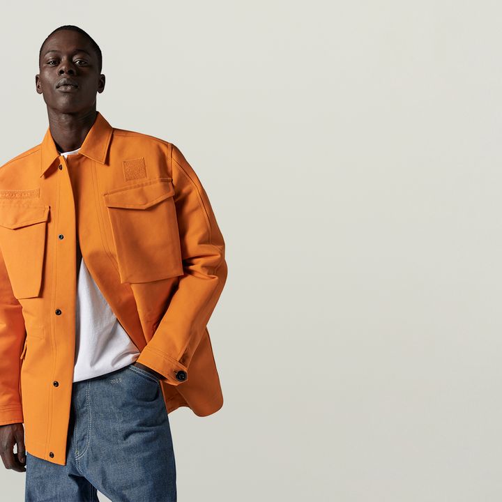 Orange field jacket on sale
