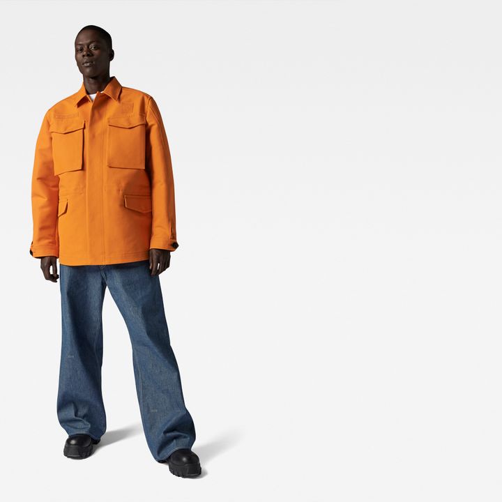 Orange field jacket store
