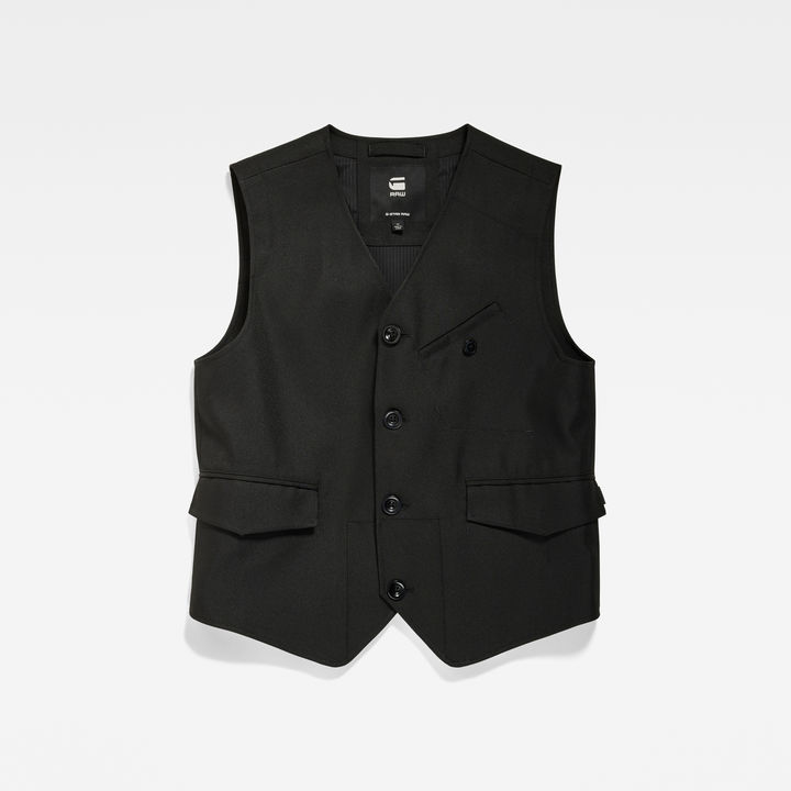 Midnight Waistcoat Black G STAR NL