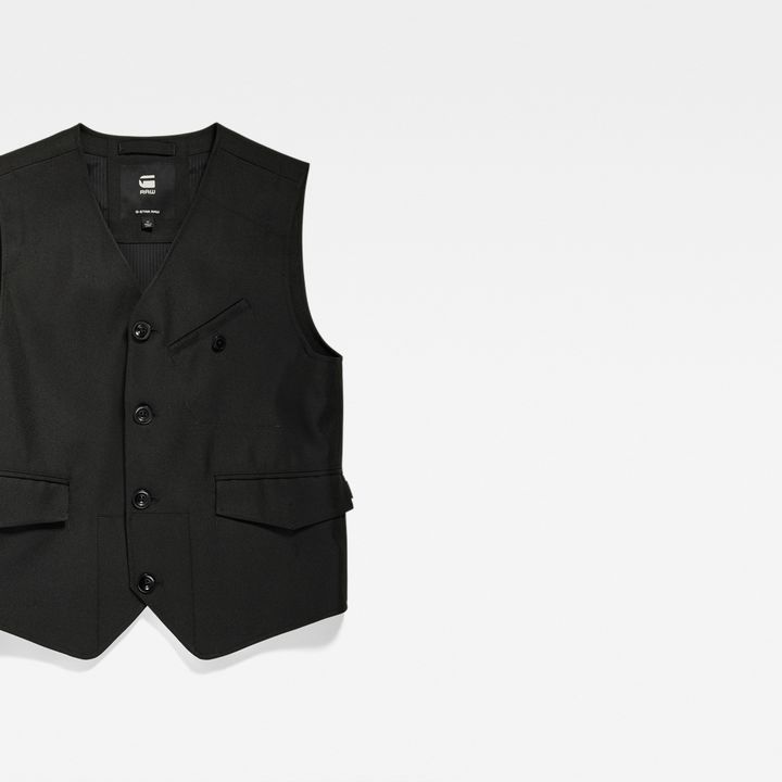 Midnight Waistcoat Black G STAR DE
