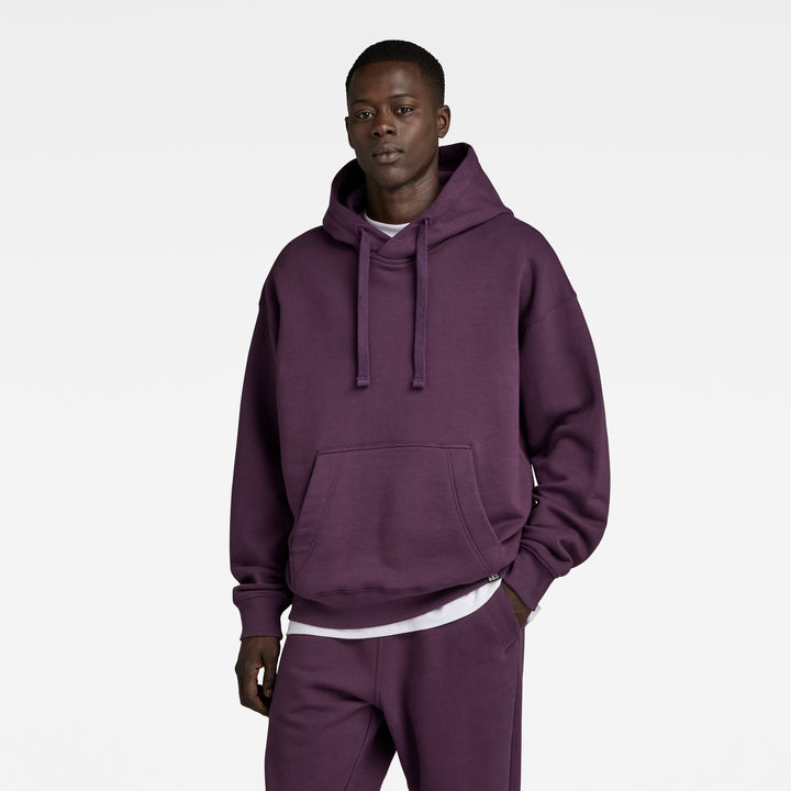 Essential Unisex Loose Hoodie Purple G STAR ZA