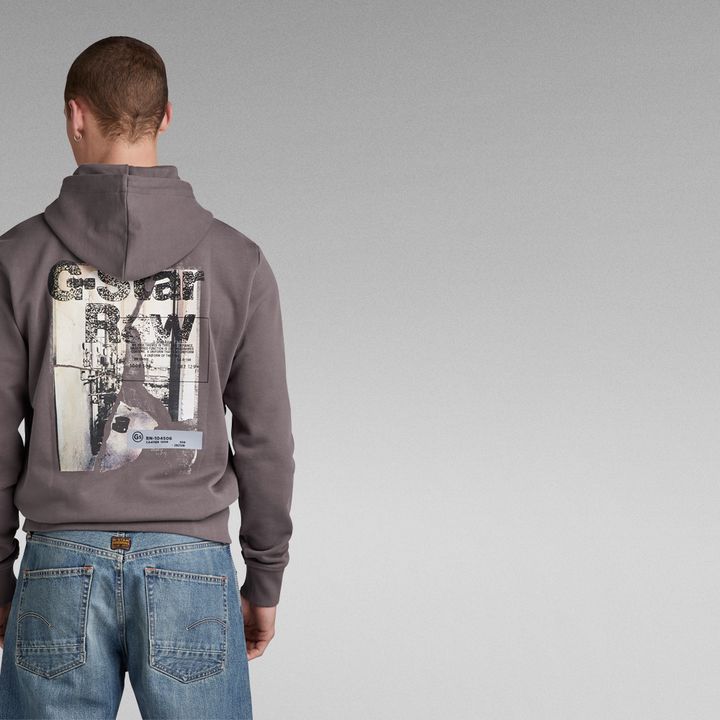 G star grey hoodie shop